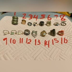 Assortment of fashion rings